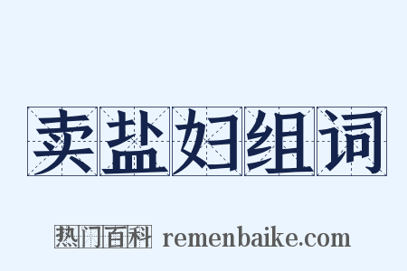 卖盐妇组词是什么意思的图片